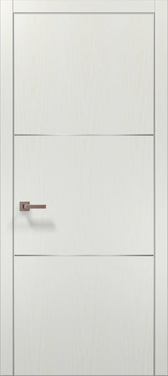 Ușă de interior PL-23 – design modern cu linii orizontale metalice