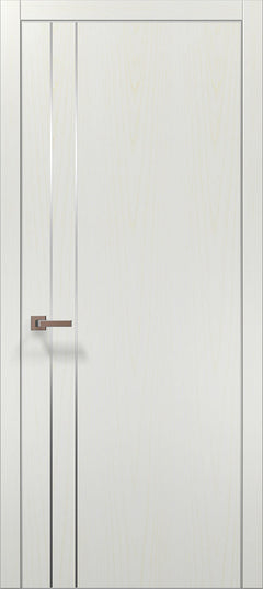 Ușă de interior PL-24 – eleganță modernă cu inserții verticale din aluminiu