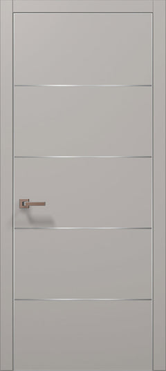 Ușă de interior PL-02 – design modern cu inserții metalice