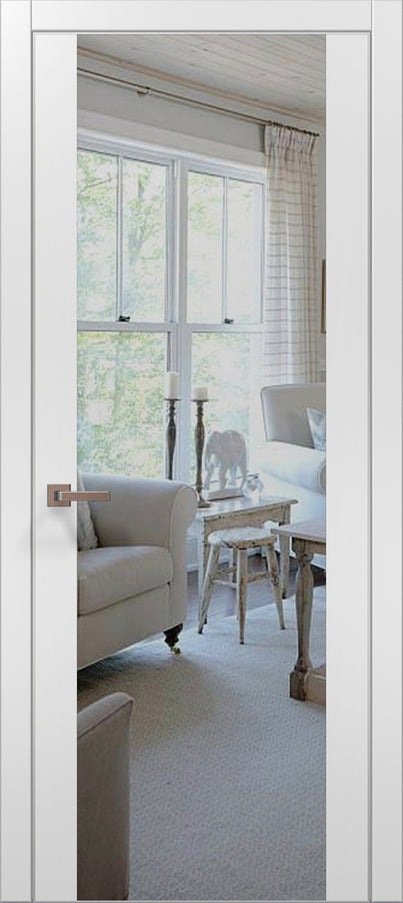 Ușă interior PL-01 – Design minimalist, eleganță maximă oglinda pe o parte plina pe partea opusa