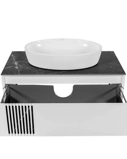 Mobilier de baie suspendat Manhattan , Alb