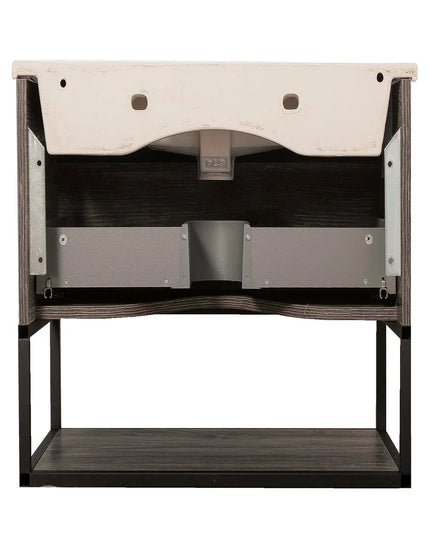 Mobilier de baie suspendat Loft Iron, Oak moras