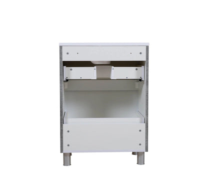 Mobilier de baie pe pardoseală Accent gri