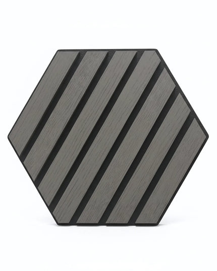 Panou riflaj decorativ, hexagonal - Antracit Mat XYPT-05