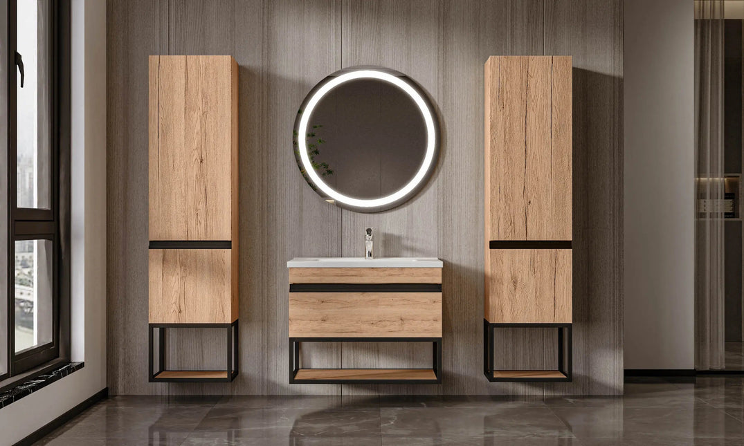 Mobilier de baie suspendat Loft Iron, Seville