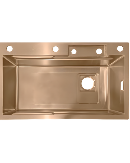 Chiuvetă multifuncțională cu accesorii 7546 HMF-ROSE GOLD