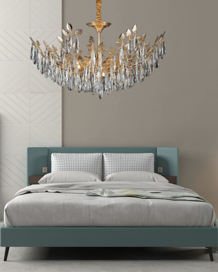 Candelabru Crystal Grace 850, iluminat modern, bec 8 x E14, auriu 6747/850