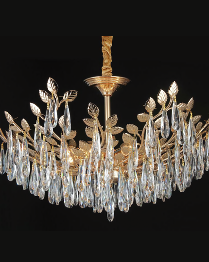 Candelabru Crystal Grace 850, iluminat modern, bec 8 x E14, auriu 6747/850