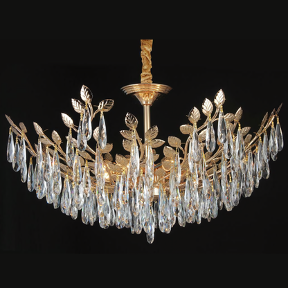 Candelabru Crystal Grace 850, iluminat modern, bec 8 x E14, auriu 6747/850