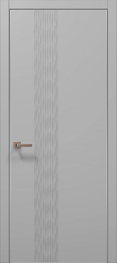 Ușă interior ST-12 – design sculptat,  model 3D vertical / Style - Carlo Porte