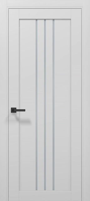 Ușă T06 Alb Mat – Design Triplu Vertical Simetric / Tetra- Carlo Porte