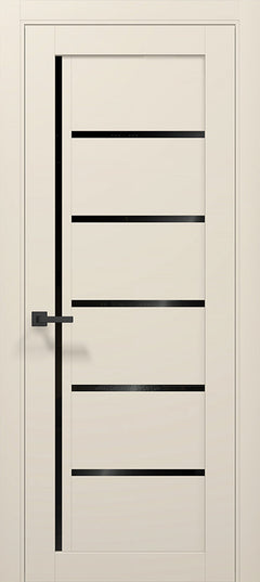 Ușă de interior T-08-cu inserții din sticlă, design modern