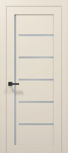 Ușă de interior T-08-cu inserții din sticlă, design modern
