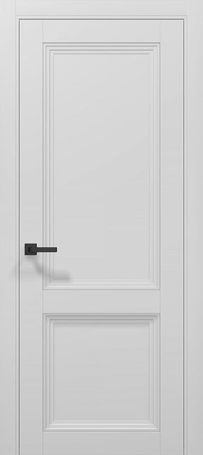 Ușă T14 Gri Mat – Design Clasic cu 3 Panouri Frezate / Tetra- Carlo Porte