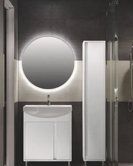 Mobilier de baie pe pardoseală Terra, Alb