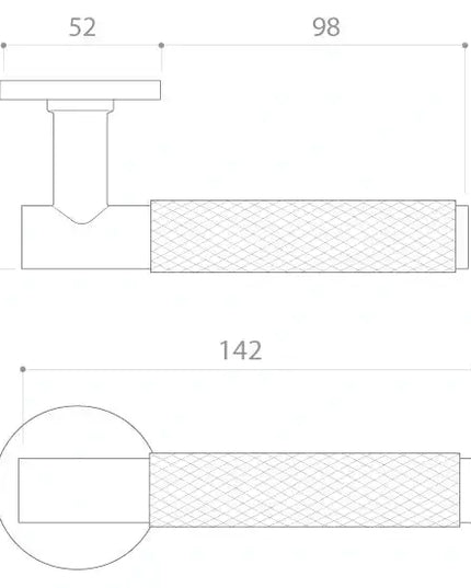 Manere usi TIME SLIM auriu mat