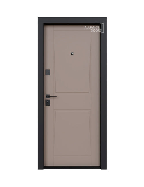 Usa intrare Torino (Soft touch maro / alb mat)