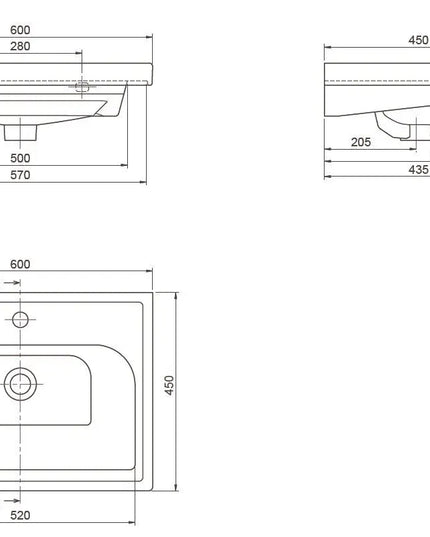 Mobilier de baie suspendat Infinity, Alb