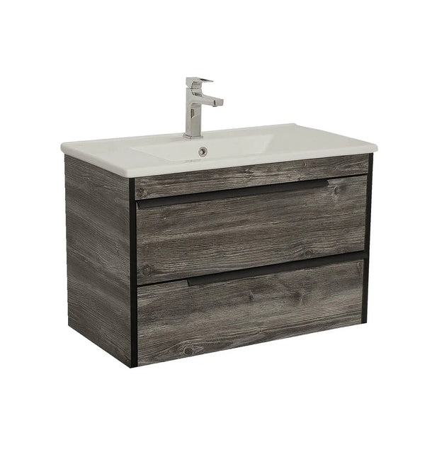 Mobilier baie suspendat  Neo Loft, Oak moras