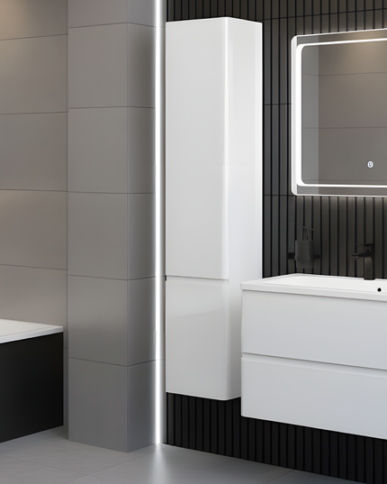 Mobilier de baie Accent alb suspendat