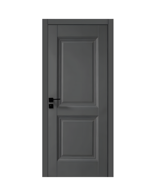 Ușă interior antracit JYA-067 cu toc reglabil – design modern, complet echipată