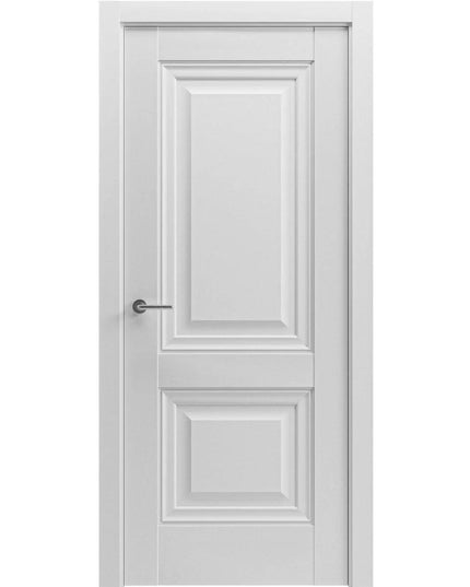 Ușă interior Elegant Lux albă – balamale ascunse, cu toc reglabil și design clasic-modern