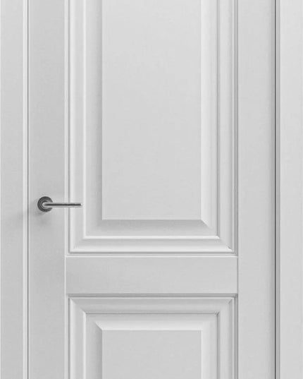 Ușă interior Elegant Lux albă – balamale ascunse, cu toc reglabil și design clasic-modern