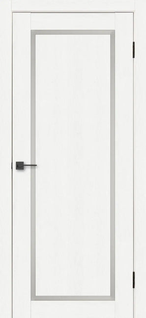 Ușă interior Astrid White Silk Mat – cu sticlă mat-complet echipată și toc reglabil
