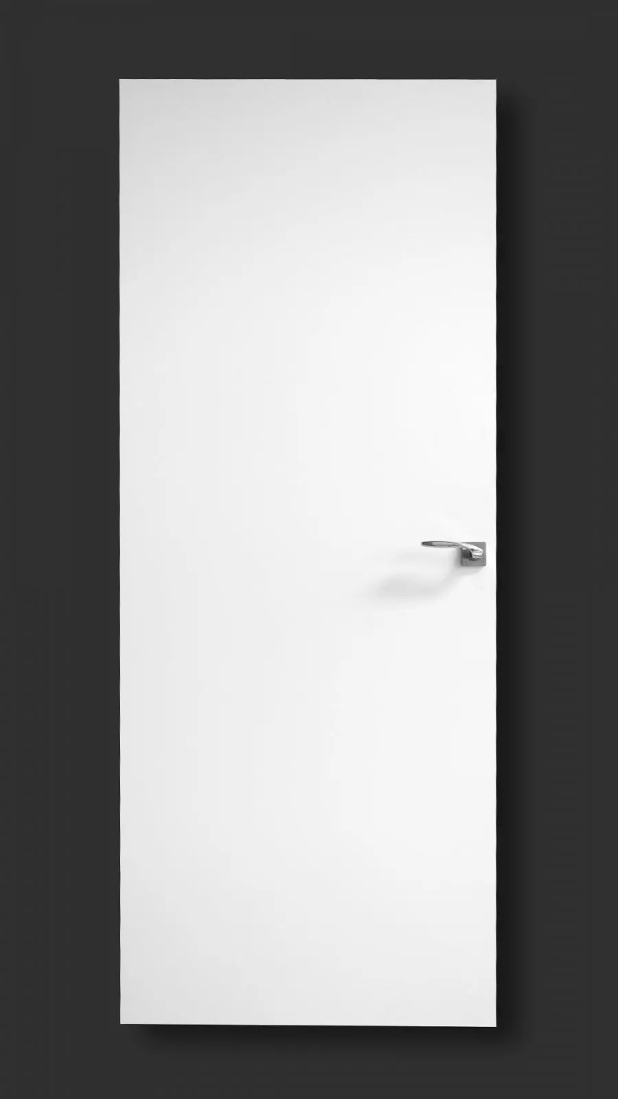 Ușă de interior Pulls alb mat cu toc reglabil – design discret, complet echipată, livrare rapidă