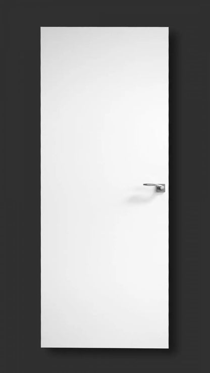 Ușă de interior Pulls alb mat cu toc reglabil – design discret, complet echipată, livrare rapidă