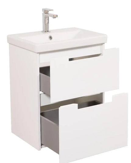 Mobilier de baie suspendat Infinity, Alb