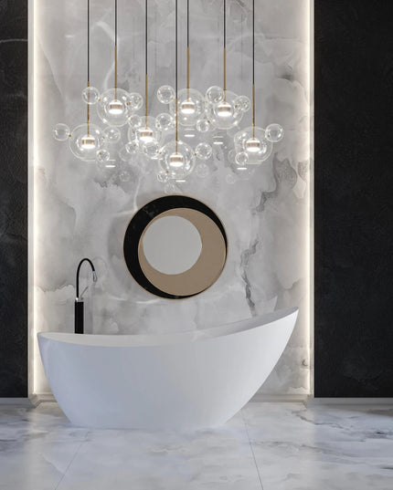 Cadă din compozit albă mată Marina