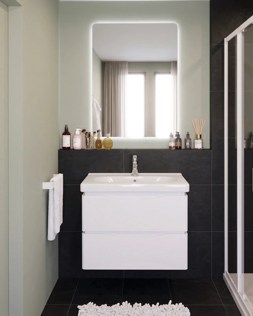 Mobilier de baie suspendat Venice, Alb (City)