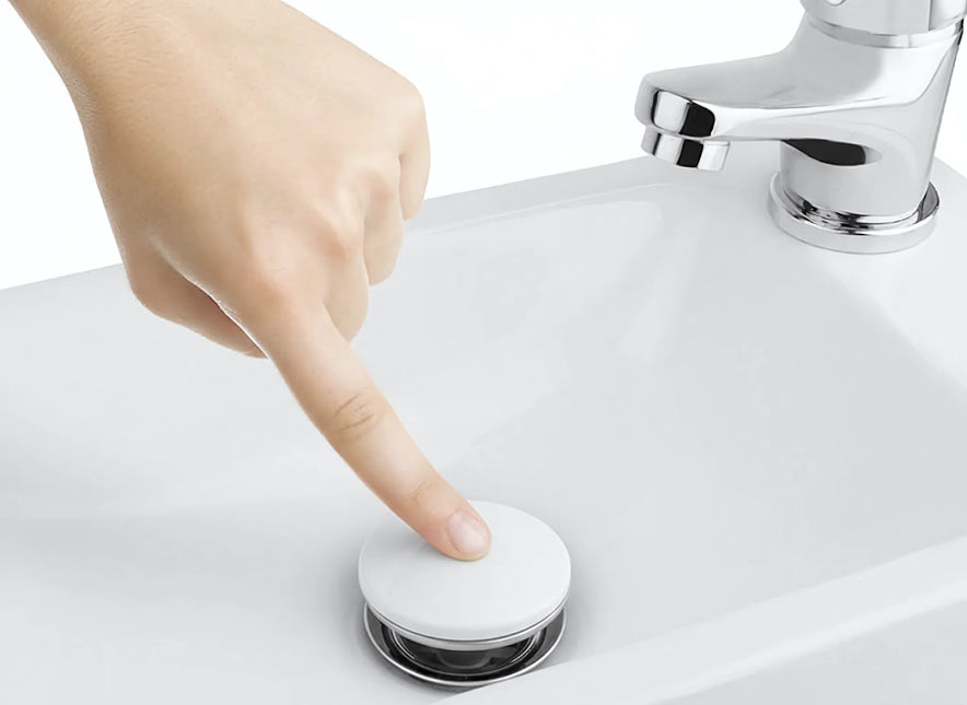 Ventil click-clack, ceramic, G1¼, finisaj alb