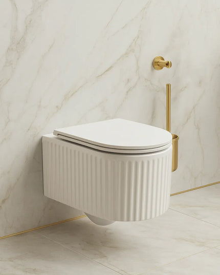 Vas WC Suspendat White Ribbed