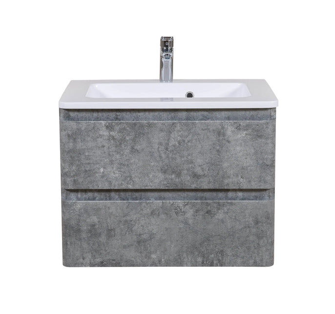 Mobilier de baie suspendat Accent gri