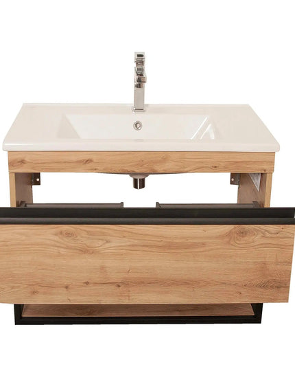 Mobilier de baie suspendat Loft Iron, Seville