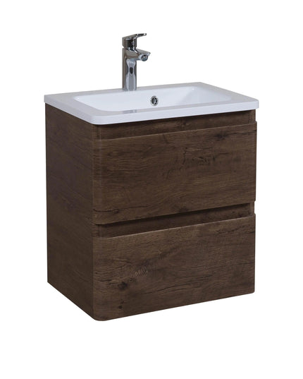 Mobilier de baie suspendat Accent castan