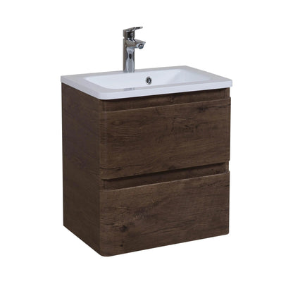 Mobilier de baie suspendat Accent castan