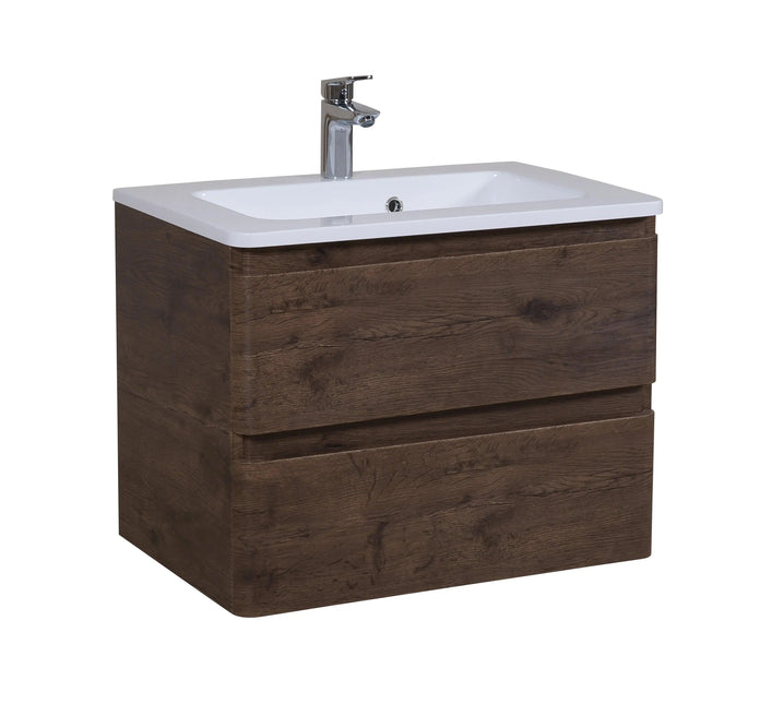 Mobilier de baie suspendat Accent castan