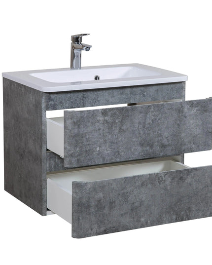 Mobilier de baie suspendat Accent gri