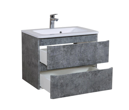 Mobilier de baie suspendat Accent gri