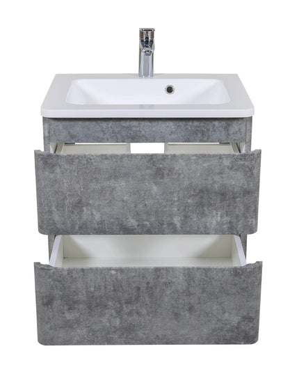 Mobilier de baie suspendat Accent gri