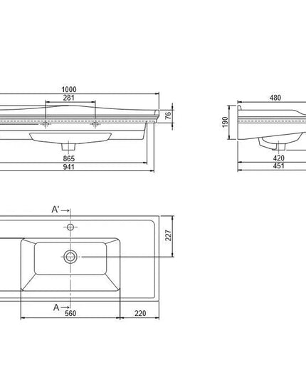 Mobilier de baie pe pardoseală Royal, Alb+auriu