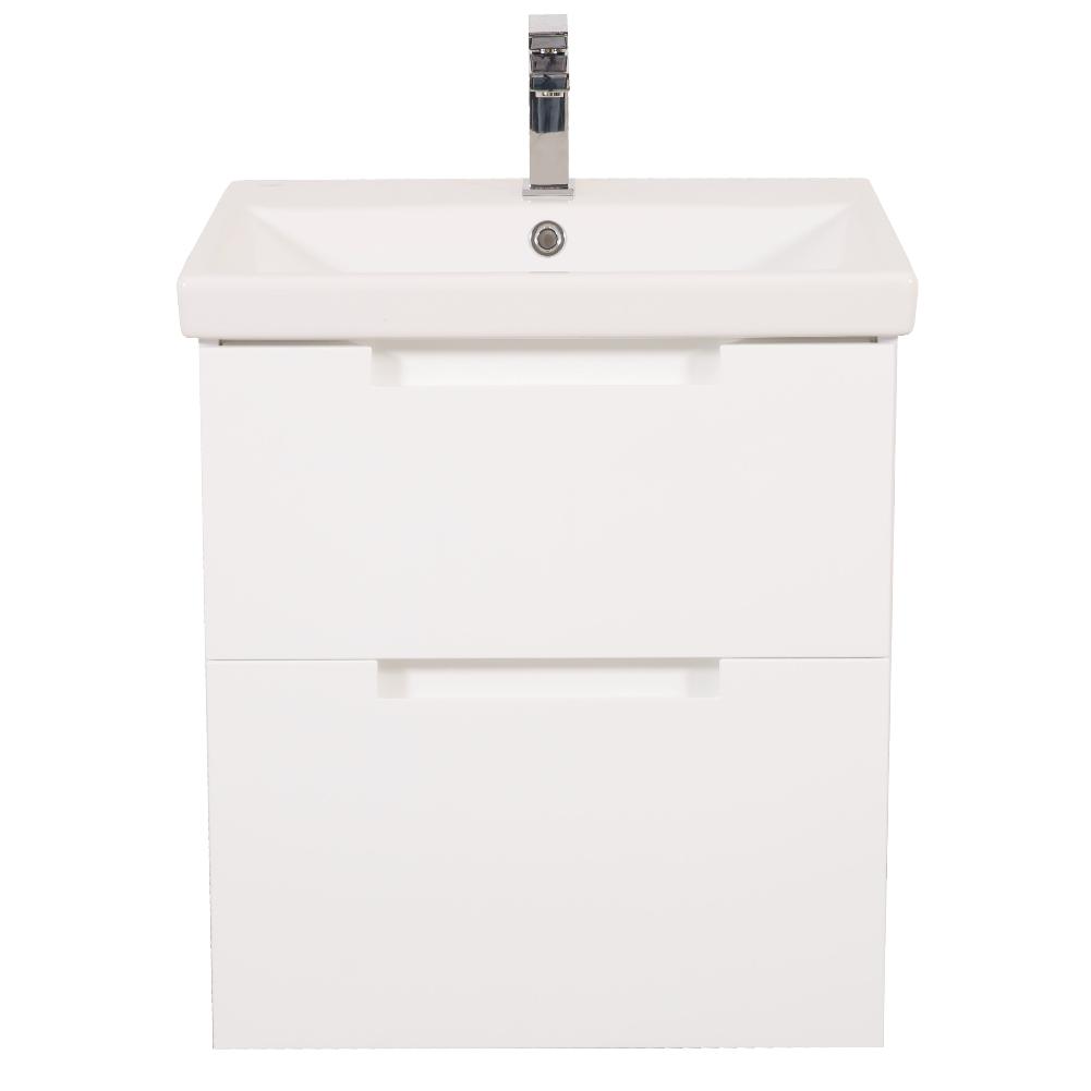 Mobilier de baie suspendat Infinity, Alb
