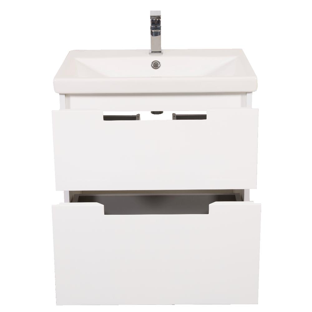 Mobilier de baie suspendat Infinity, Alb