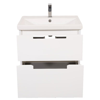 Mobilier de baie suspendat Infinity, Alb