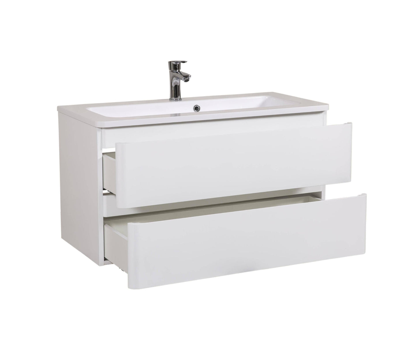 Mobilier de baie suspendat Accent alb