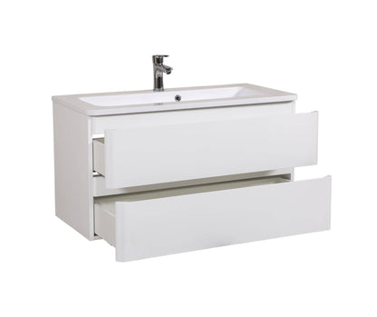 Mobilier de baie suspendat Accent alb