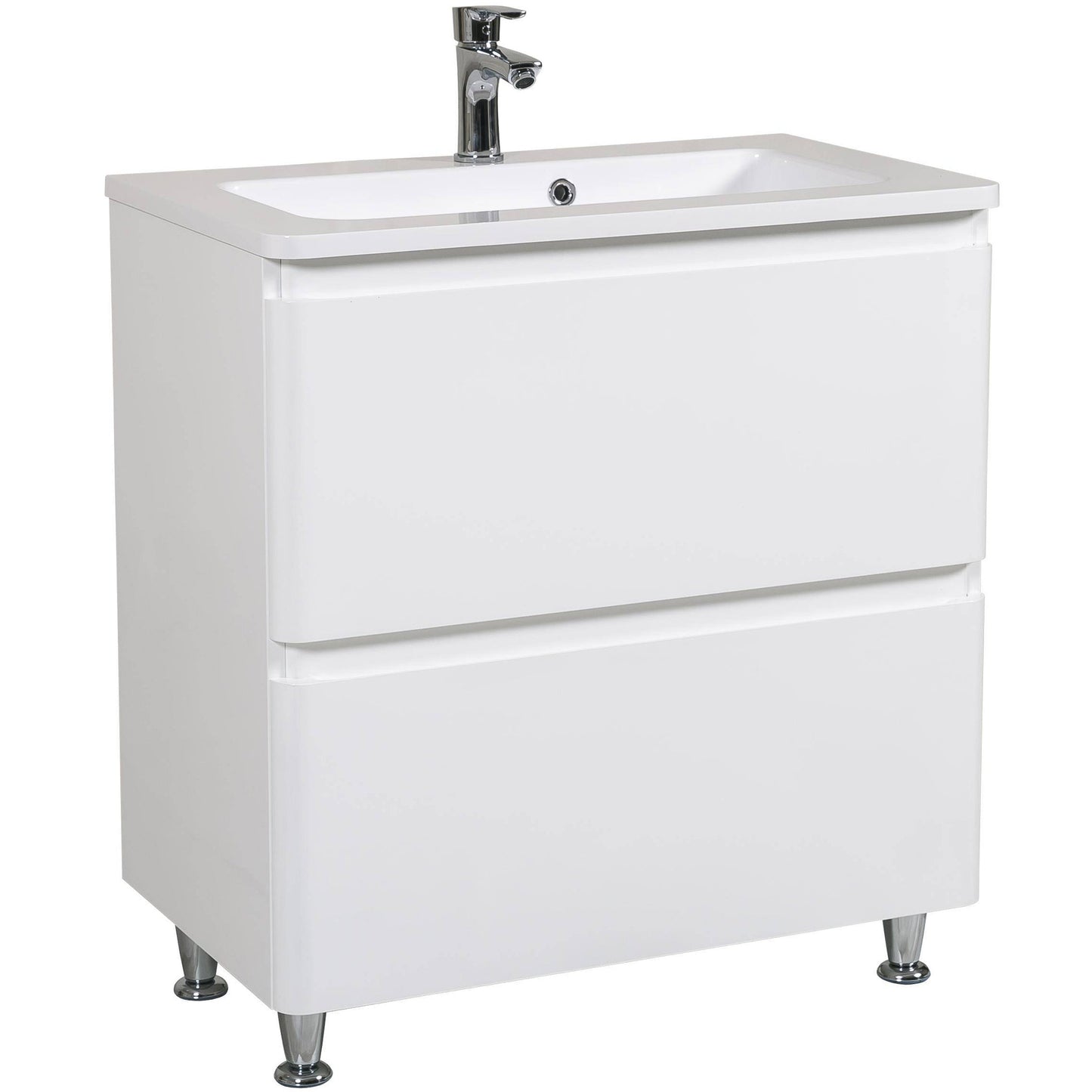 Mobilier de baie pe pardoseală Accent alb